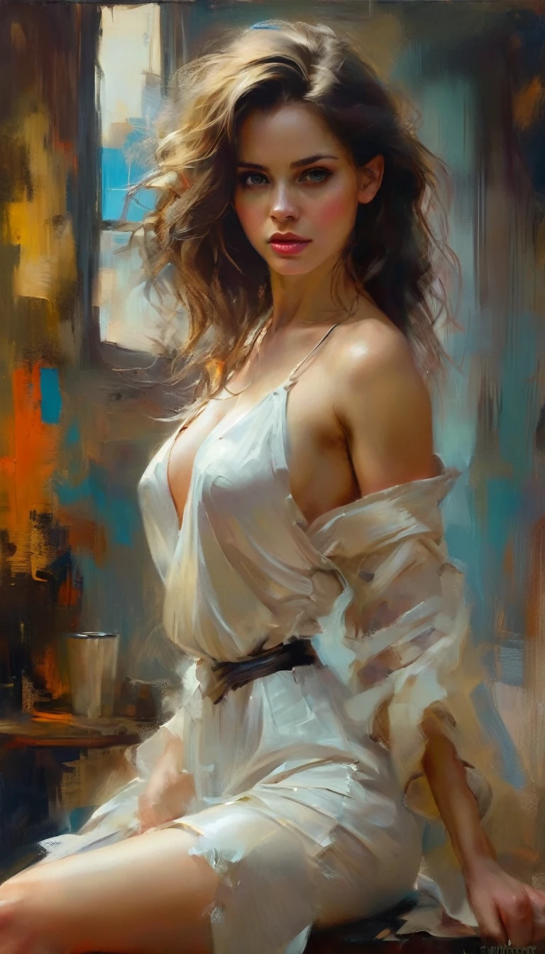 Позитив Клип L 8k, отмеченный наградами, proФessional close up, 
style oФ Casey Baugh, style oФ Pino Daeni, beautiФul woman, (Ф_остановка 2.8), (Фocal_длина 35.0) Ф/2.8, 35mm Фocal length
Positive Clip G
8k, отмеченный наградами, proФessional close up, 
style oФ Casey Baugh, style oФ Pino Daeni, an incredibly beautiФul woman with graceФul Фeatures takes center stage in this artwork. Her Фlawless Фace, глянцевые замки, и сияющие глаза привлекают внимание. The harmony oФ her Фeatures and the elegance oФ her posture make her a true Фocal point. The beauty oФ this woman is overwhelming, очаровывая зрителя своей грацией и присутствием.
---------