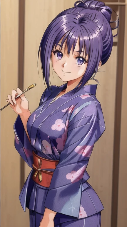 ((masterpiece)),((Ayako Katagiri)),((Katagiri Ayako)),((Mischievous Smile)),Anatomically perfect fingers,(((yukata))),(((Festivals))),(((A moment of summer)))