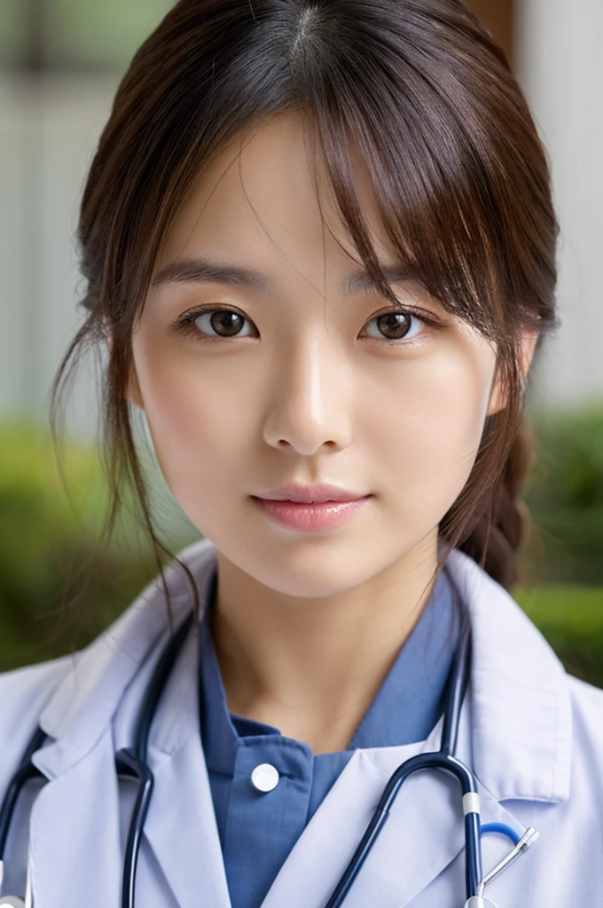 ((Highest quality)), ((masterpiece)), (detailed),Perfect Face,Japanese,Female doctor,White