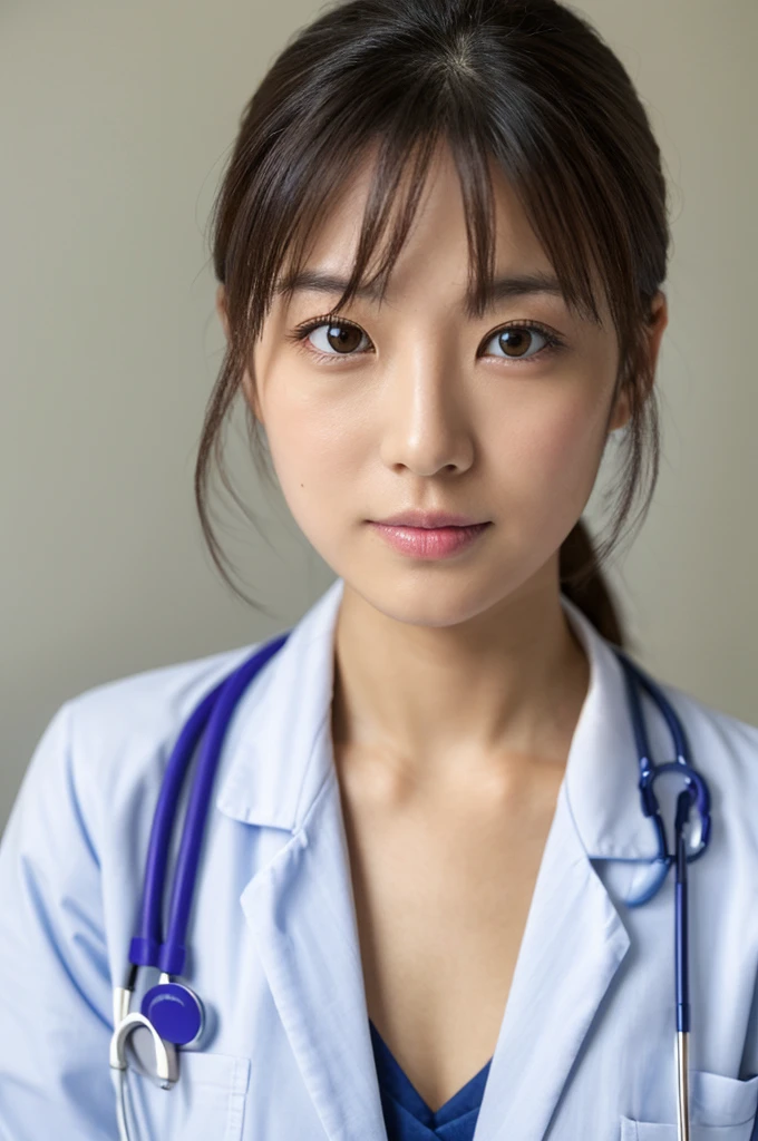 ((Highest quality)), ((masterpiece)), (detailed),Perfect Face,Japanese,Female doctor,White