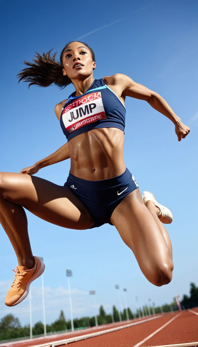 At the Olympics， girl participating in a uneven bars competition