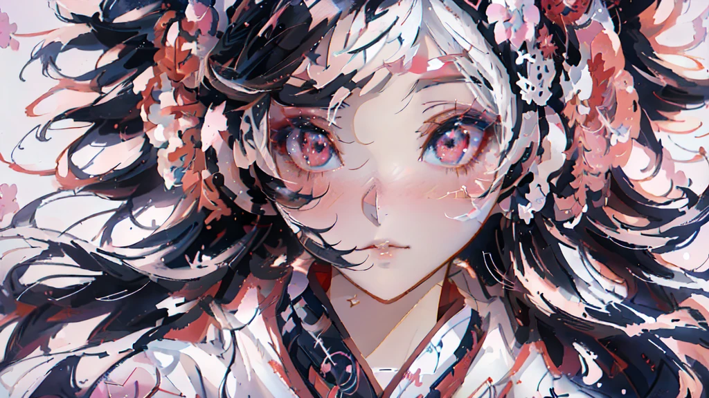 Anime girl with headphones and red and white makeup, Anime Style 4k, Japanese art style, anime art wallpaper 4k, anime art wallpaper 4k, Stunning Anime Face Portraits, Anime Art Wallpapers 8K, anime wallpaper 4k, anime wallpaper 4k, Onmyoji portrait, Beautiful anime faces, Anime style portrait, Anime style digital art, Anime-style artwork
