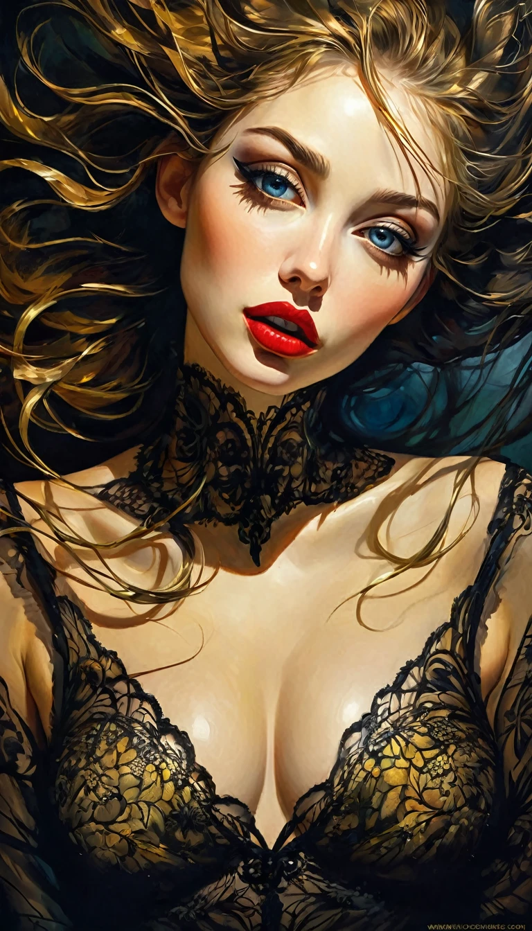 the art of seduction eroticism, sexy, lascivious, surrealism, impressionism, ✨🤟😁🤗😍😆👍🙌✨👩👩👦👦sex sex sex ✨✨ ❗ 🙏😁❤(best quality, 4k, 8k, high resolution, masterpiece: 1.2), ultra-detailed, (realistic, photorealistic, photorealistic: 1.37), intricate details, vivid colors, sharp focus, professional, Artwork by Dave McKean, surrealism oil touch, oil painting style, portrait, woman, beautiful detailed eyes, beautiful detailed lips, dreamlike atmosphere, shadow play, soft lighting, playful pose, Dark tones, ethereal background, fantasy elements, texture, layers composition.
