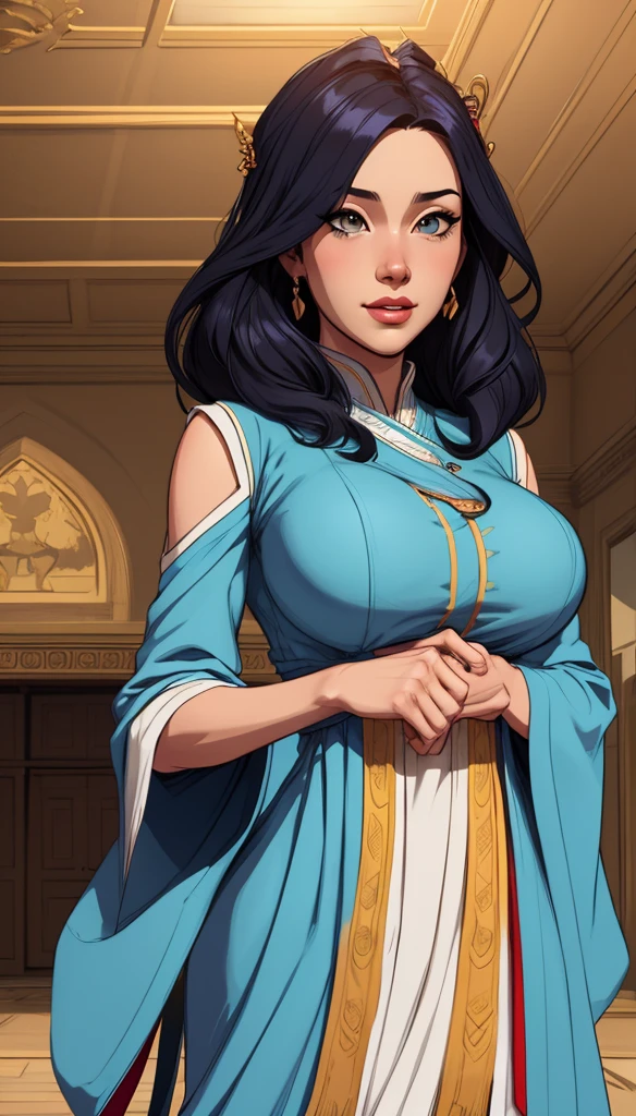 Character style illustration style 、Large Breast Size、Inside the palace、She's the Queen、crown、dress、Robe、Standing before the throne、Large Breasts、Big hips、Freckled white skin、actress、Strong Contours、身体的特徴 - カールしたShort Hair、brown hair, Short Hair、Ripe body。Mature Woman、She is tall, Slightly fatty body,、open vagina、-Fundo Colorido Portrait Character Design, Beautiful digital illustrations, retrato de high quality, Comic art, whole body官能的または裸.Queen Fiona Anna of War-Scarred Arendelle、Beautiful digital illustrations, Young woman with beautiful hair . Queen Anna of Arendelle、Beautiful lines of eyes、Large Bust、 Illustration of sexual desire from waist to head Queen Anne of Arendelle Atompunk style 35 year old woman, With short-cropped blonde hair、Half curled hair with bangs, Large Breasts, Big eyes with a passionate sparkle, Honey green eyes, Serious face, Head to Toe、high quality、Middle-aged woman。whole body、Long legs、whole body、High heels、I'm a little overweight、Looking Down、