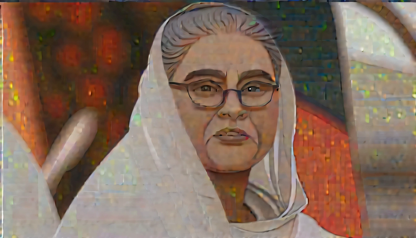 1. Character's clothing - The character may be wearing glasses, as the word "glasses" is used.
- Dress can be white or plain saree and matha gumta or traditional saree, which easily comes to mind of the masses.
2.Character Pose - The character may be holding a model or figure of a boat, because
- The facial expression should be of a commanding or authoritative type, but also appear to be slightly worried or scared.
3.Background- The background can be a political rally or a crowd, which will bring out the rebellious nature of the song.
-Bangladesh national flag or any political symbol can be added to the boat background.
4. Color and Ambiance – There may be a somewhat gloomy atmosphere, which will convey the image of a critical and rebellious situation.
- Red and black colors can be used to express the character's excitement and anger.
5- Small people with protesting faces or people holding placards can be seen around the character