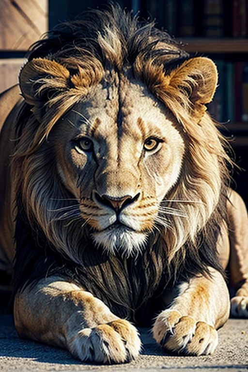 imagine a lion drawn