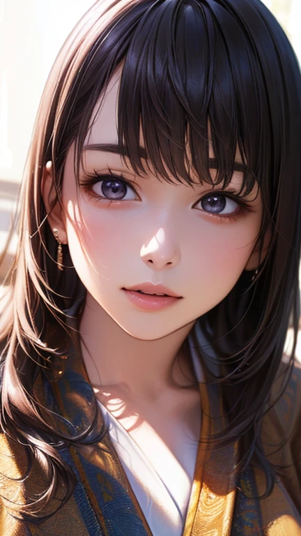 ((Highest quality)),(超High resolution),(Very detailed),(Detailed Description),((The best CG)),(masterpiece),Ultra-detailed art、(Highest quality、8k、32K、masterpiece)、(Realistic)、(Realistic:1.2)、(High resolution)、Very detailed、Very beautiful face and eyes、1 female、Tight waist、Delicate body、(Highest quality、Attention to detail、Rich skin detail)、(Highest quality、8k、Oil paints:1.2)、Very detailed、(Realistic、Realistic:1.37)、Bright colors、Beautiful Japanese Women、Detailed face、Smooth Skin、(masterpiece:1.2, Highest quality), (Realistic, photoRealistic:1.4), Beautiful illustrations, (Natural Side Lighting, Cinema Lighting), Depth of written boundary,