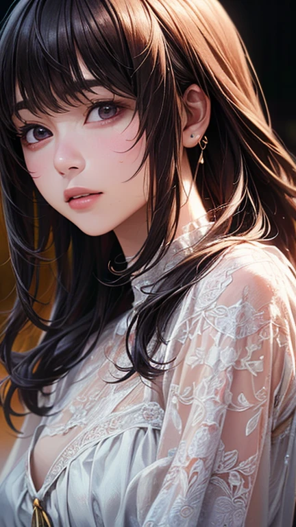 ((Highest quality)),(超High resolution),(Very detailed),(Detailed Description),((The best CG)),(masterpiece),Ultra-detailed art、(Highest quality、8k、32K、masterpiece)、(Realistic)、(Realistic:1.2)、(High resolution)、Very detailed、Very beautiful face and eyes、1 female、Tight waist、Delicate body、(Highest quality、Attention to detail、Rich skin detail)、(Highest quality、8k、Oil paints:1.2)、Very detailed、(Realistic、Realistic:1.37)、Bright colors、Beautiful Japanese Women、Detailed face、Smooth Skin、(masterpiece:1.2, Highest quality), (Realistic, photoRealistic:1.4), Beautiful illustrations, (Natural Side Lighting, Cinema Lighting), Depth of written boundary,