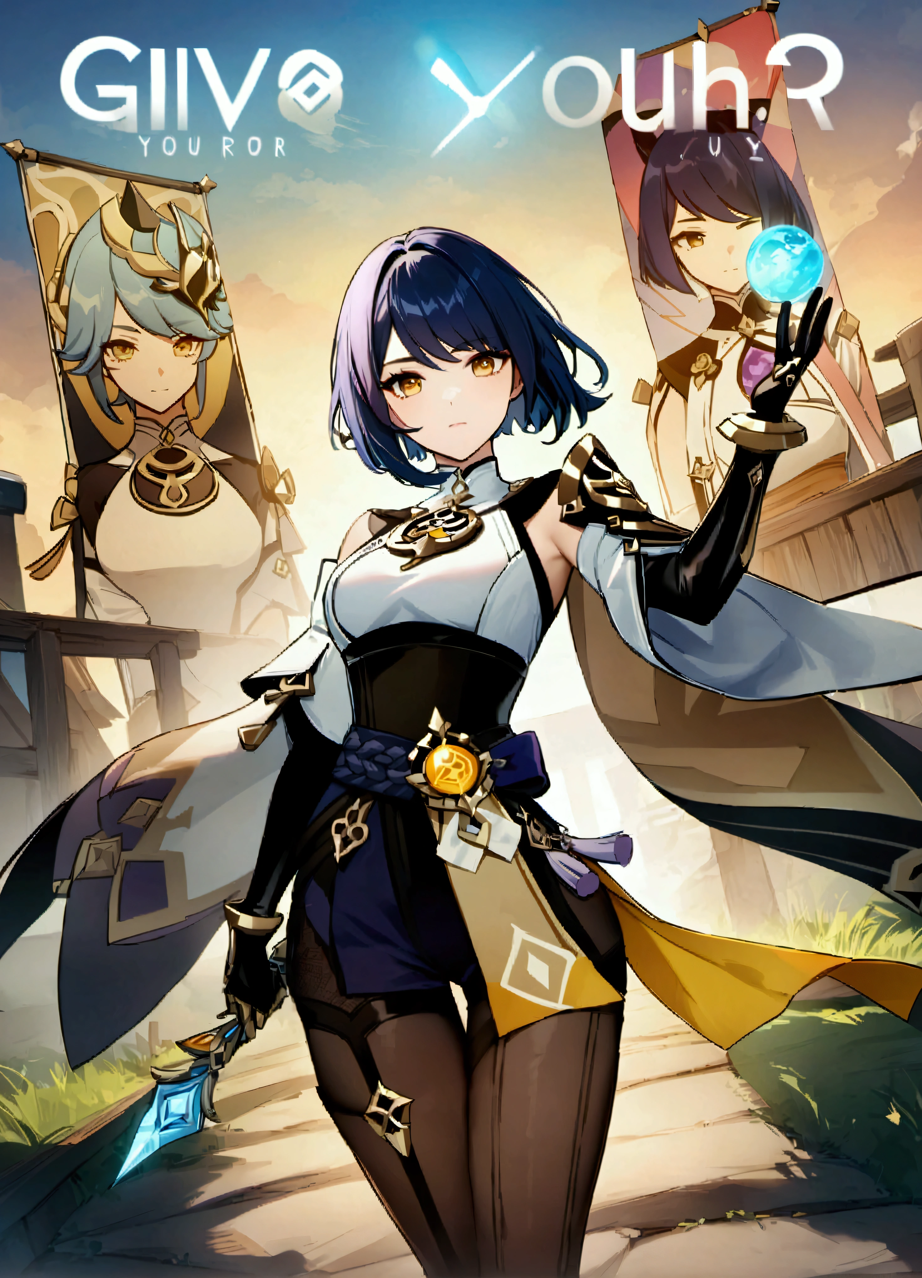 
score_core_8_up、score_7_up、Kujo Sara_(genshin_impact)、Kujo Sara(genshin impact)、One girl、Kujo Sara、頭にmask、solo、mask、Yellow Eyes、鳥のmask、vision(genshin impact)、short hair、See who&#39;s watching、黒いBodysuits、Black Hair、chest、kimono、Sleeveless、Bodysuits、bangs、Wide sleeves、gloves、Sash、黒いgloves、band、Closed Mouth、中くらいのchest、Have、arms、Tassel、A tense shot、(Visual impact、Give your poster a dynamic and visually striking look:1.2)、High-impact photos、(whole body:1.3)、(masterpiece、Highest quality:1.2)、Official Art、colorful、Color Splash、Cinematic Perspective、Ad Style、Magazine Cover、Very detailed、Ultra-high resolution、32k uhd、Sharp Focus、Highest quality、masterpiece、emotional expression、Golden Hour、型破りな最高masterpiece、Stunning details、Calm atmosphere、High-quality texture、Fashion photography style、Magazine Cover、Dynamic angle、Dynamic posture、