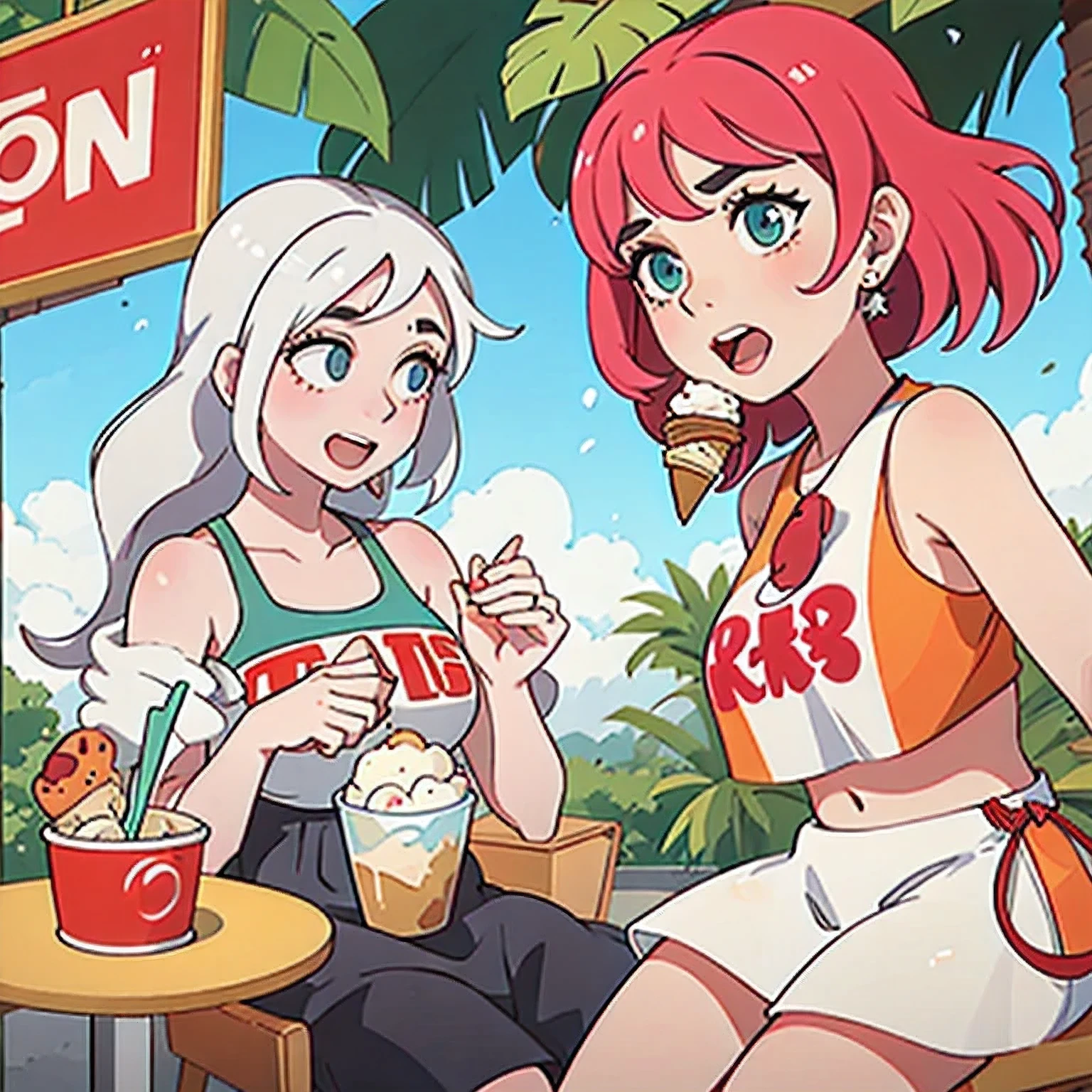 girl in a bikini eating an ice cream cone, eating ice cream, in a bikini, angela white, giorgia meloni, katy perry, in bikini, eating ice - cream, wearing spandex bikini, ice cream on the side, bikini, ice cream, wearing a bikini, candid photo of dirty, shiny plastic bikini, candid shot, cone, 1 girl, solo，in a green dress standing by a wall,portrait of female idol