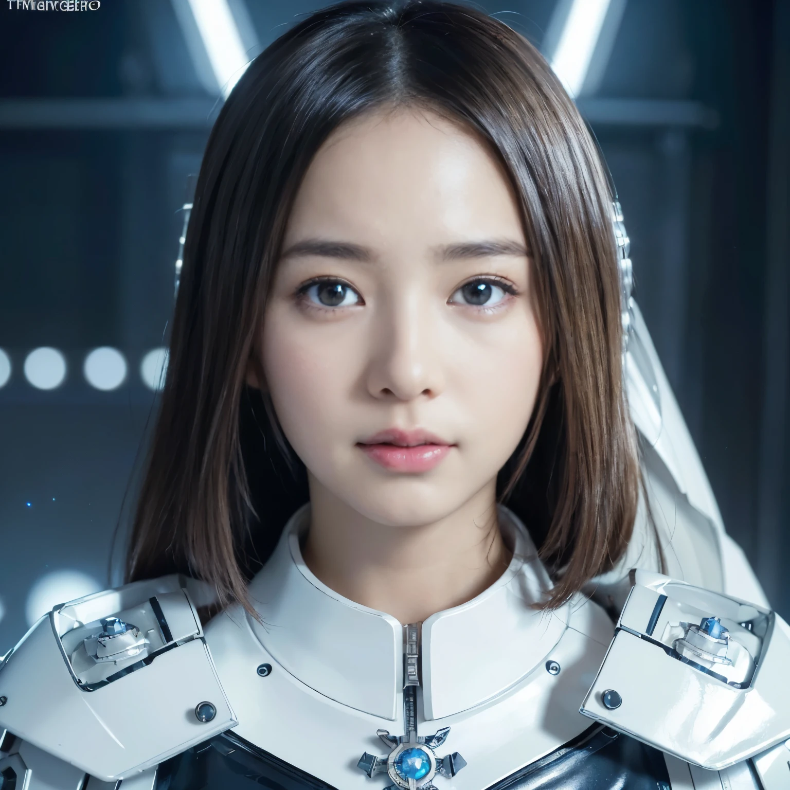 NSFW,((top-quality、8K、tmasterpiece:1.3))Wearing a silver-white mech，Girl with delicate face，The highest image quality，ultraclear，The facial features are delicate and clear，Armageddon，machine arm，exquisitedetails，(Camel Tou)、Mechanical pattern,cyber punk perssonage、Cyber City、the number、Century、thrones、()