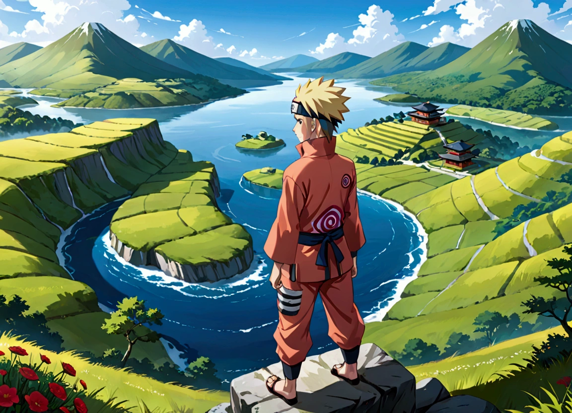 Fuu of Naruto Shippuden, in random scenary