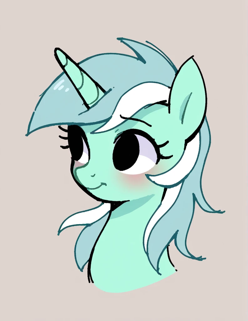 zPDXL, score_9, score_8_up, score_7_up, source_anime, BREAK
sketch, flat color, 1girl, solo, black eyes, Lyra \(mlp\), mlp, pony,