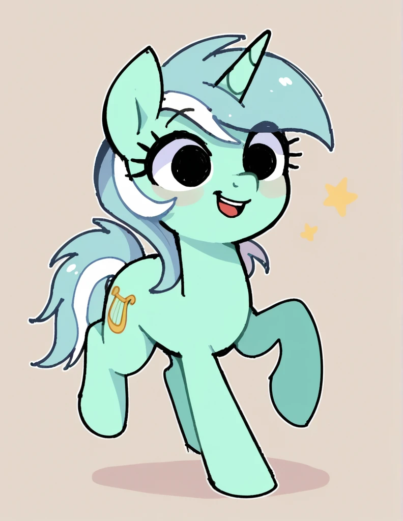 zPDXL, score_9, score_8_up, score_7_up, source_anime, BREAK
sketch, flat color, 1girl, solo, black eyes, Lyra \(mlp\), mlp, pony,