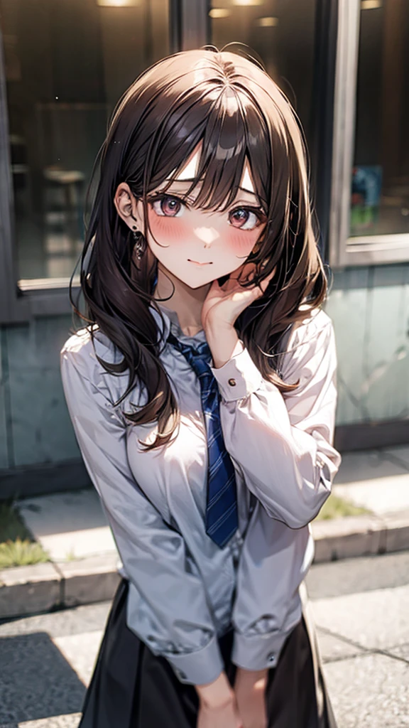 Shy woman 