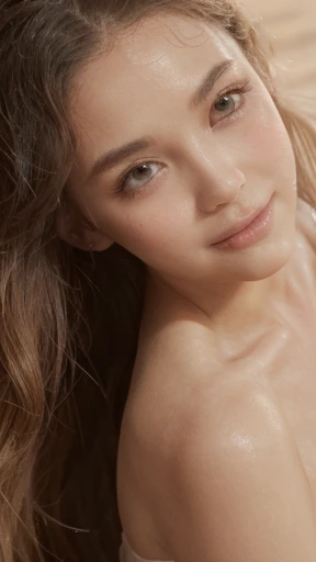 Slow deep-process Quality Images, Follow ai Top Score Criteria, Magazine Model body posture, 

1st priority resources allocated on Human Body Details,
2nd priority eye face shape,
3rd priority breasts-shape details,
4th priority clothing transparency,

Low priority and low quality on others,

D40-24-35 firmed body , natural young breast-D40 drop-shape, nice big areola shadow, breasts clear shape , height-175cm weight-58kg,

Long Hair Hazel Gold light-brown, rich Body Quality, 1girl, Solo, 

bright round wide big eye x1.08, detailed eye, high quality moist eye, large clear pupil , Light-turquoise-blue-lighting high definition eyes, big-light-glowing-eye,

Body arouse blush tighten, face blush, anglic glow skin, high Dopamine hypersexuality,

Wet soak moist-dress-organza see through fabric - white pure bright - transparent Light pajamas, young 16 year old, no face wrinkle , natural balanced tight v-face , ulthera sharp shape face, thin asean lip, happy-shy-smile, 

Farm house scene, wide perspective, Green-wet-leaves, angel glow fairy atmosphere, late afternoon sun light 45 degree, srong Backlighting , dry windy,

bokeh swirl background, look at camera, front face focused, Looking stare to viewer, half body down to hip image,Depth Of Field,, 