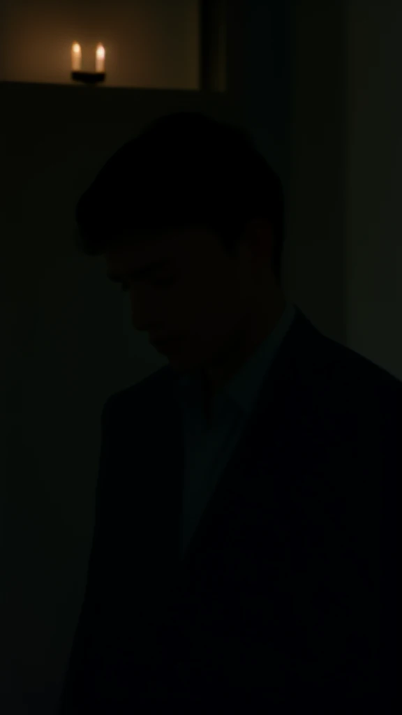 Emotional portrait, beautifully captures the emotional turmoil of a man who is deeply in love but is forced to part ways with his beloved. It's a poignant portrayal of heartbreak and the yearning for a lost love.cinematic lighting, masterpiece,shot on canon eos r1