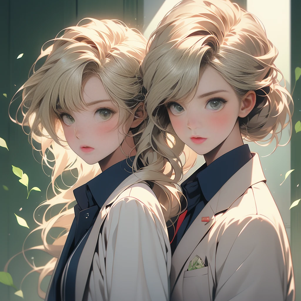 girl,blonde,Straight cut bangs,Hair tied in a low ponytail,Straight hair,break,Green Eyes,Eye size:1.6,break,White blazer with navy blue collar,,break,Red ribbon,Have a textbook or book,A melancholic look,blush,I'Embarrassed and a little angry,Upward glance,( About )The ultimate nude sculpture, (((Very elegant and beautiful, Perfect detail, Very detailed))), whole body, 最も詳細なgirl, Written boundary depth, 美しく詳細なwhole body, Thin legs, girl1人, 23 years old, Short Hair, Spiked Hair, Gray and silver hair, Beautiful detailed hair, Perfect Face, Expressionless, Beautiful, detailed, deep eyes, Please open your mouth a little, Delicate arms and hands, Pale skin, Earrings, Beautiful and gorgeous necklace, Colorful background, HD background, Blurred Background, Very delicate and beautiful, masterpiece, (((Highest quality, Very beautiful 8K CG wallpaper))), (((Trendy hairstyles))), (Inside the room,Stylish interior,window),Lying on the bed, facing forward and looking at me