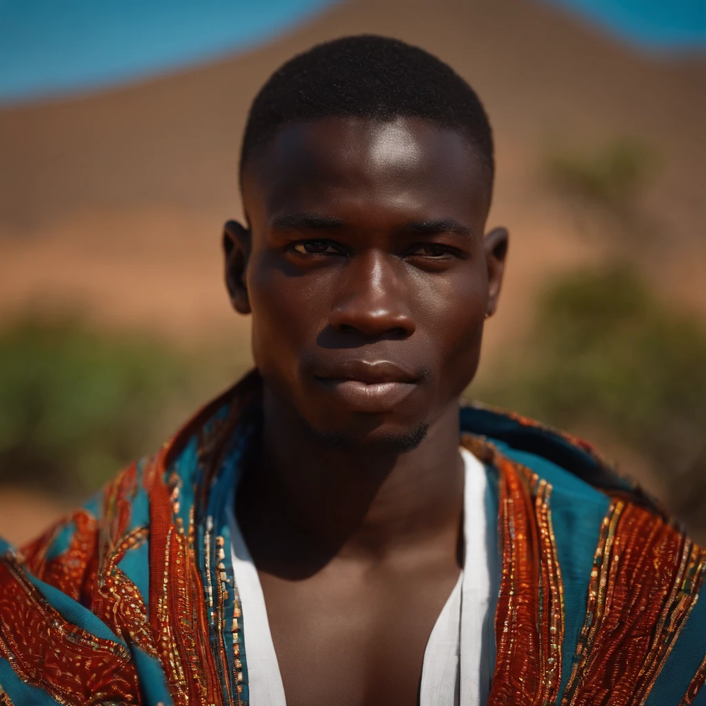 Franck un homme étudiant africain brillant pauvre va pour faire un stage