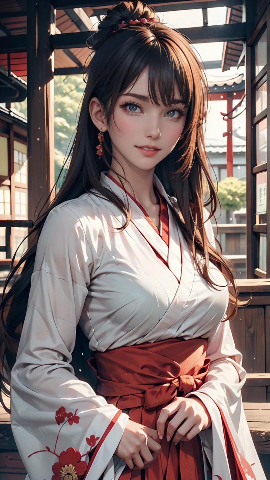 (1 girl:1.2), alone, Hime Cut,Traditional clothing of Japan, Red eyes,cartoon style, Joe Fenton, Expressionless black and white photo, camp, Undeserved, Bite, envy, Gust (Lovecraft),Calm, A kind smile, Wayne Barlow,, in gochuumon wa usagi desu ka? style, nostalgic