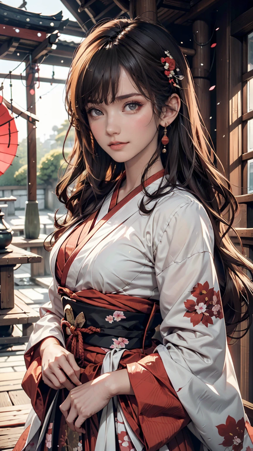 (1 girl:1.2), alone, Hime Cut,Traditional clothing of Japan, Red eyes,cartoon style, Joe Fenton, Expressionless black and white photo, camp, Undeserved, Bite, envy, Gust (Lovecraft),Calm, A kind smile, Wayne Barlow,, in gochuumon wa usagi desu ka? style, nostalgic