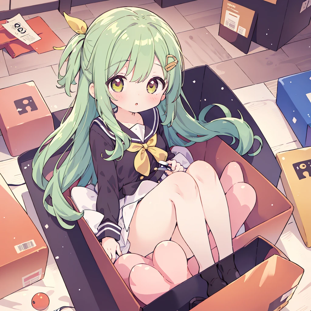 1girl,Little、cute、(((Highest quality、Masterpiece、Award-winning works、Official Art、Super detailed、The best dynamic composition)))、Anime Style、Littleの***、Wearing a sailor suit、aboxofkawaii
yellow box
red box
gift box