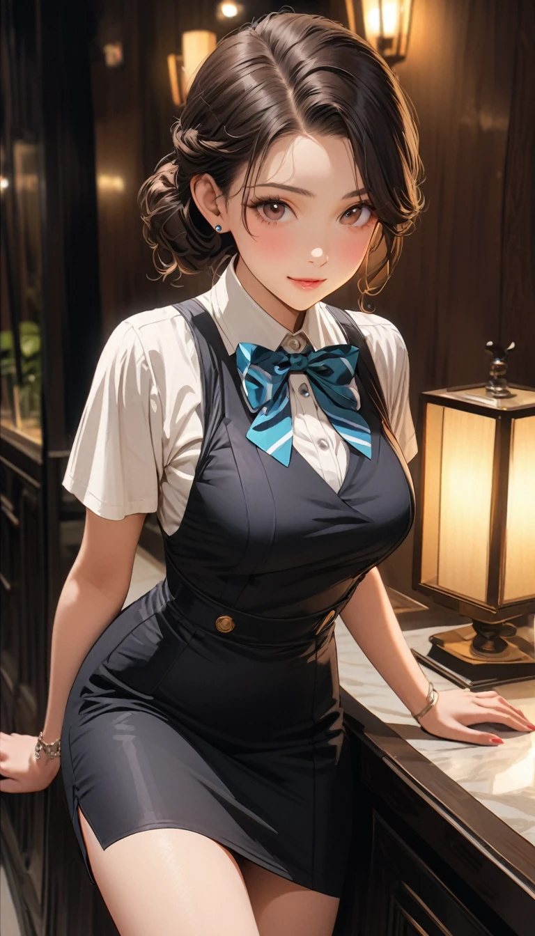 (Highest quality、masterpiece、High resolution、detailed), (Realistic skin texture:1.3), (detailedな目、Beautiful Face), One girl,, 3D Anime Real,, rtrophto1
break
//Fashion Vintage Chic,
Get retro vibes with a vintage chic outfit complete with bow tie and suspenders, Start with a tailored vest or waistcoat in a classic color like black., Navy blue, or charcoal grey, Pair with high-waisted pants or a pencil skirt for a sophisticated silhouette.。, Pair a crisp white button-down shirt with a colorful bow tie、Your individuality stands out。,
break
Layer on a pair of matching suspenders for a stylish and functional touch, Complete the ensemble with polished oxfords or loafers.、Wear your hair in soft waves or a sleek updo。, This vintage-inspired costume、Perfect for theme parties and cosplay events。, It embodies the timeless elegance of old Hollywood glamour.,
break
