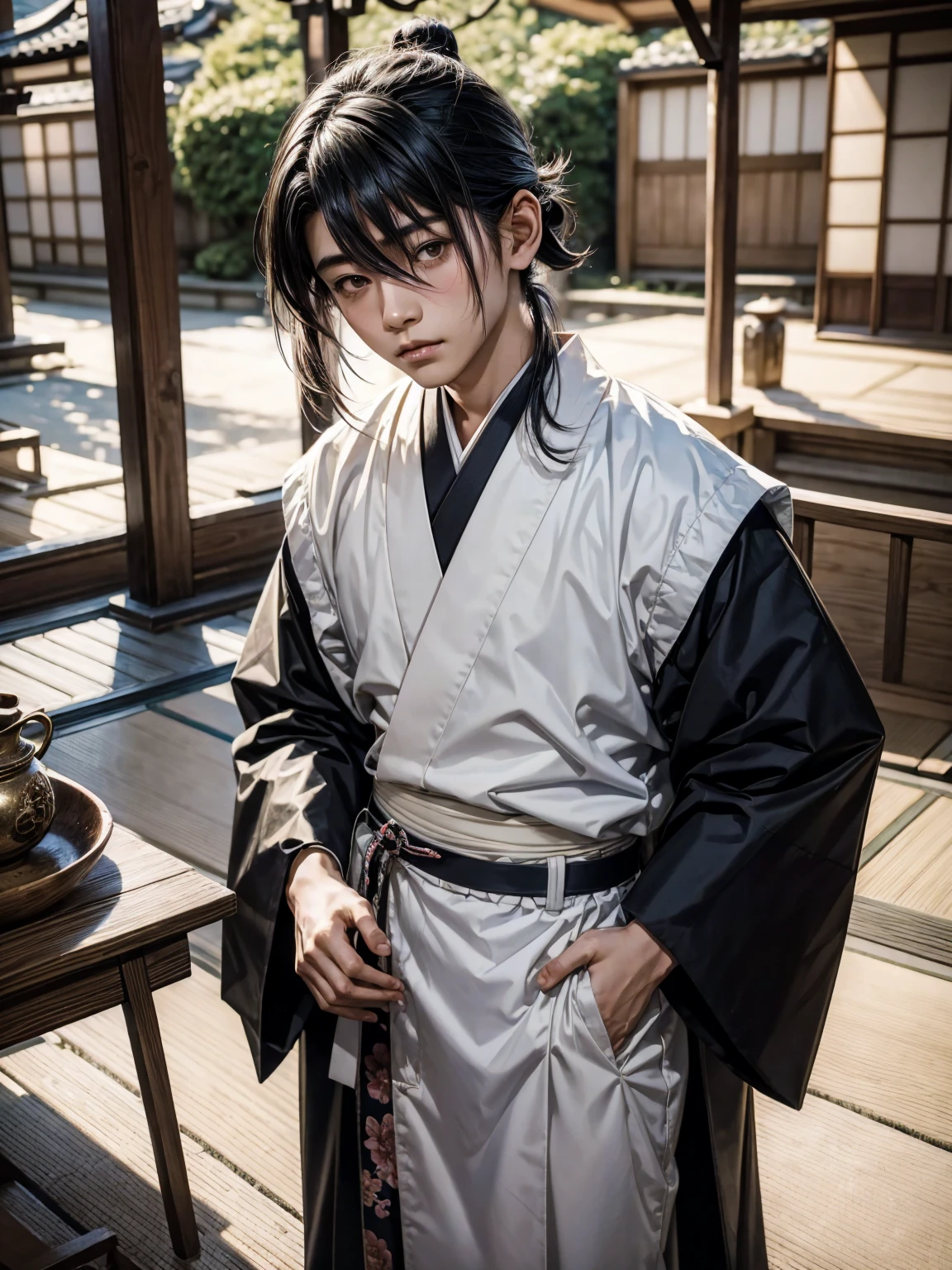 (Name: Urushibara Ryukii), Shotacon, Small cute dick , Mullet Hairstyle, Modern Japan, White Skin, 