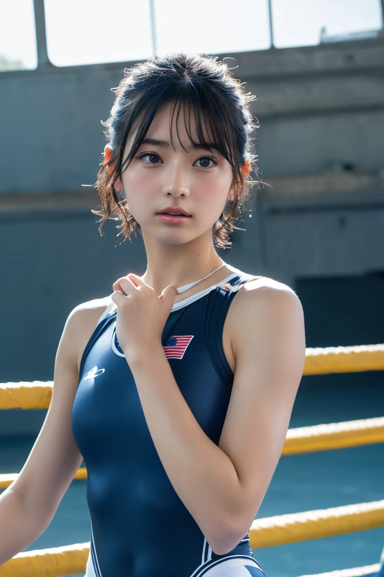 (8k, RAW Photos,Highest quality, High resolution:1.1), (Ultra-realistic:1.4),(Realistic, Realistic:1.3),The Beauty of Japan、((Upper Body:1.3))、Gymnastics Team - Flexible Leotards and Grips