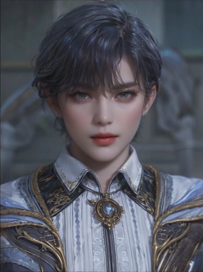 143
(20 year old woman), (surreal), (High level image quality), ((beautiful hairstyle 46)), ((short hair:1.46)), (breasted:1.1), (lipsticks)