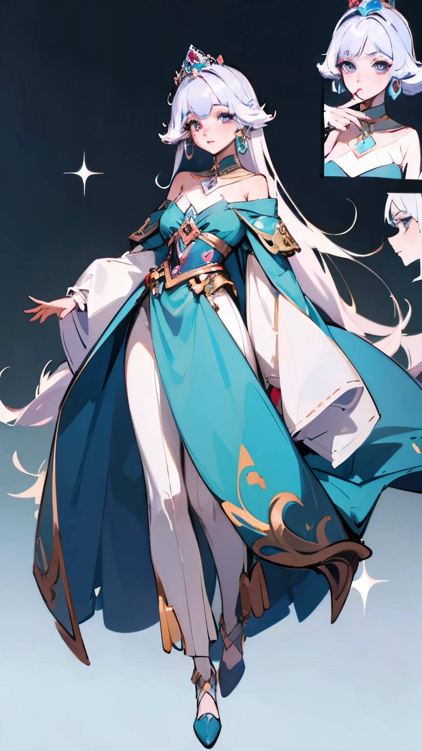 Full Length, Character References, Detailed outfit, beautiful, full-length, sexy, Full Body Character Reference, Princess of the kingdom, young, rich, a lot of jewelry,Princess of the Kingdom, young, rich, a lot of jewelry, Young Girl