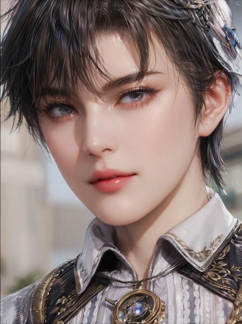 143
(20 year old woman), (surreal), (High level image quality), ((beautiful hairstyle 46)), ((short hair:1.46)), (breasted:1.1), (lipsticks)