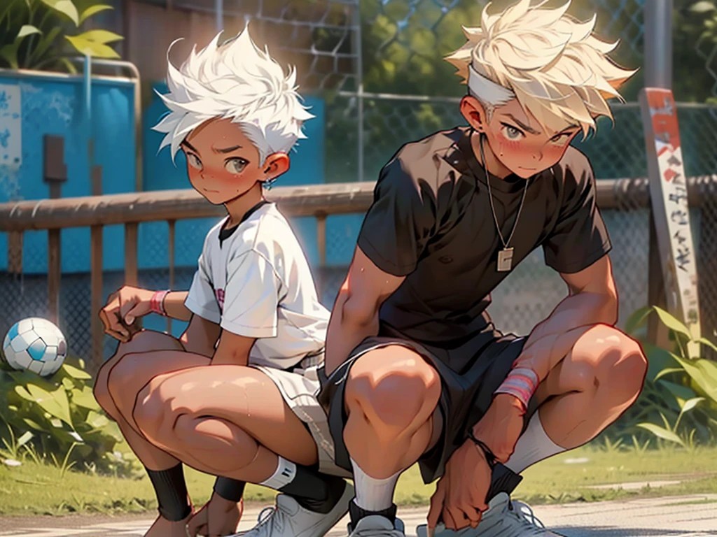 Sporty boy;Shota;Wipe sweat;Stick out your tongue;blush;Beautiful Boy;high quality;butt;White Socks;Naked;Multiplayer;gay;Youthful and thin;cute;;