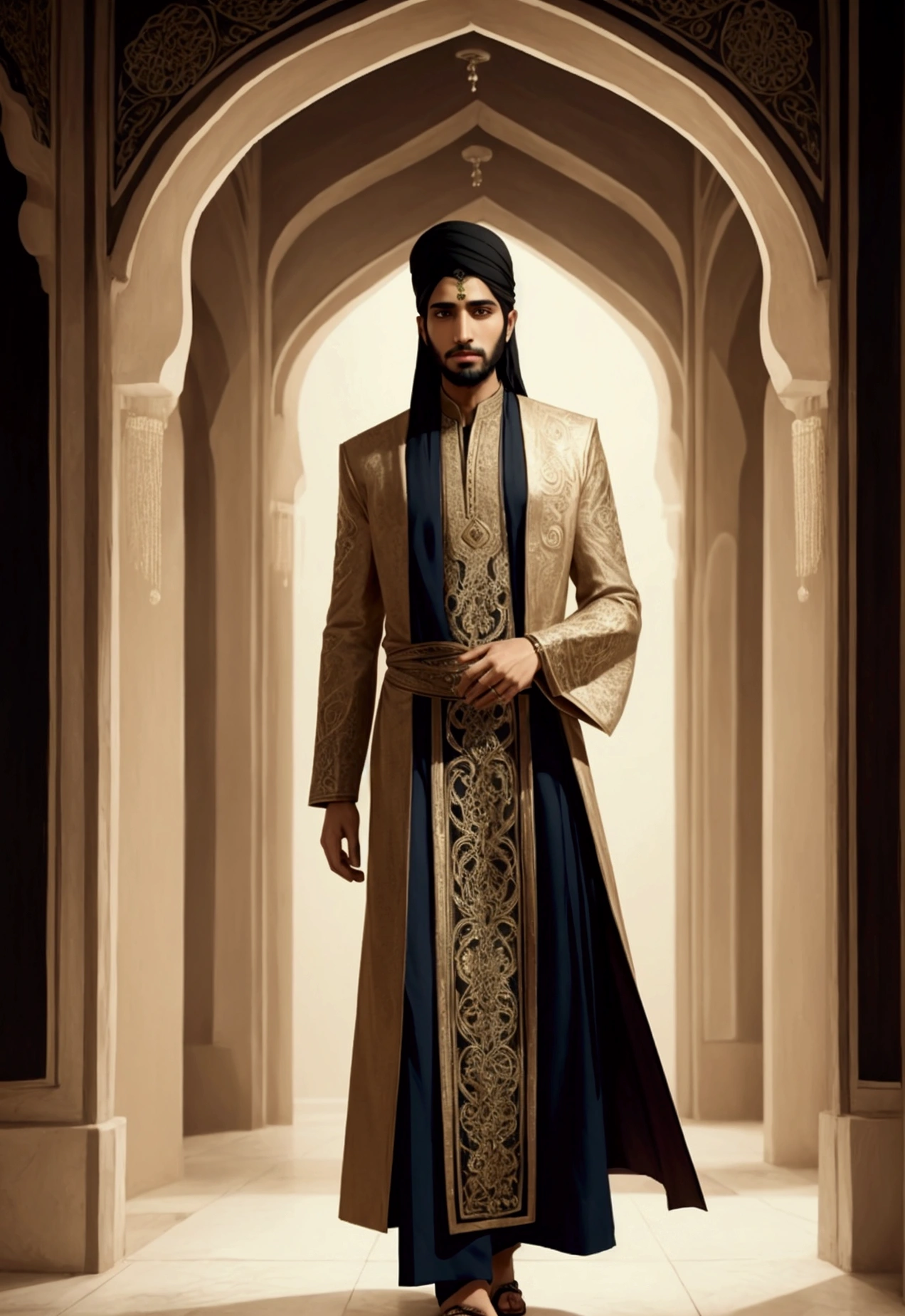 Hazrat Ali. Modern looking and dressed.