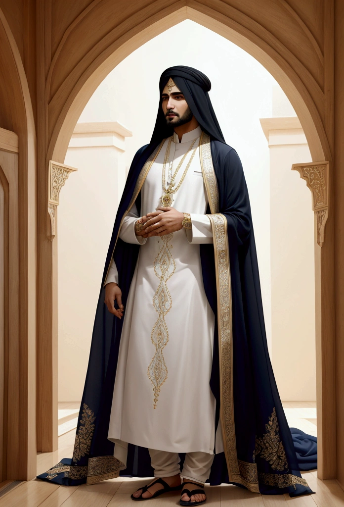 Hazrat Ali. Modern looking and dressed.