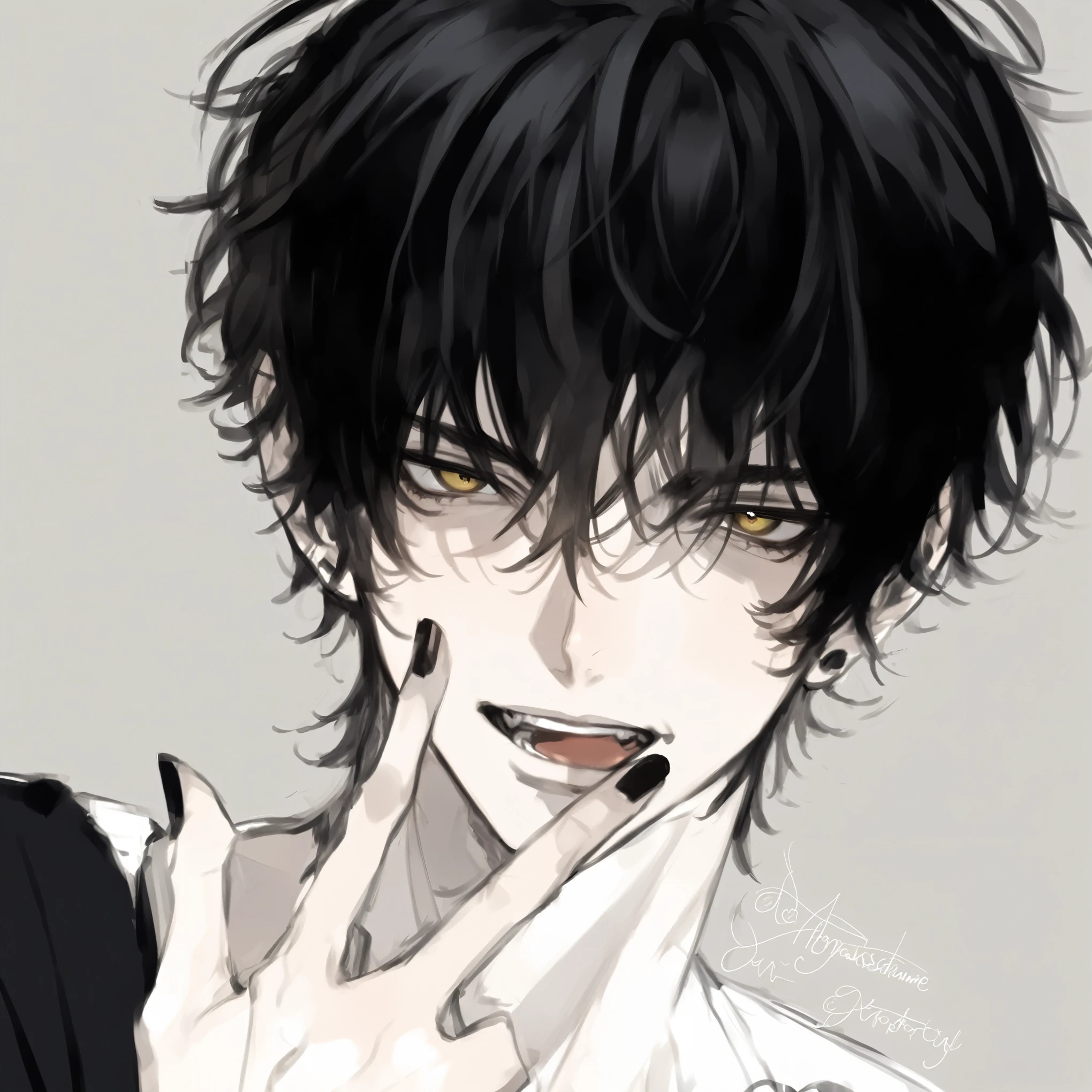 A tall Japanese anime man with short black wolf haircut, closed eyes, small black ear gauges, elegant facial features, sharp jawline, muscular build, wearing black leather jacket, jeans, and combat boots, kissing a shorter anime girl with long brown hair, tan skin, eyes closed, blushed cheeks, delicate facial features, frame, wearing a long white shirt with a jeans shorts, moody dramatic lighting, cinematic composition, photorealistic, hyper detailed, side profile.