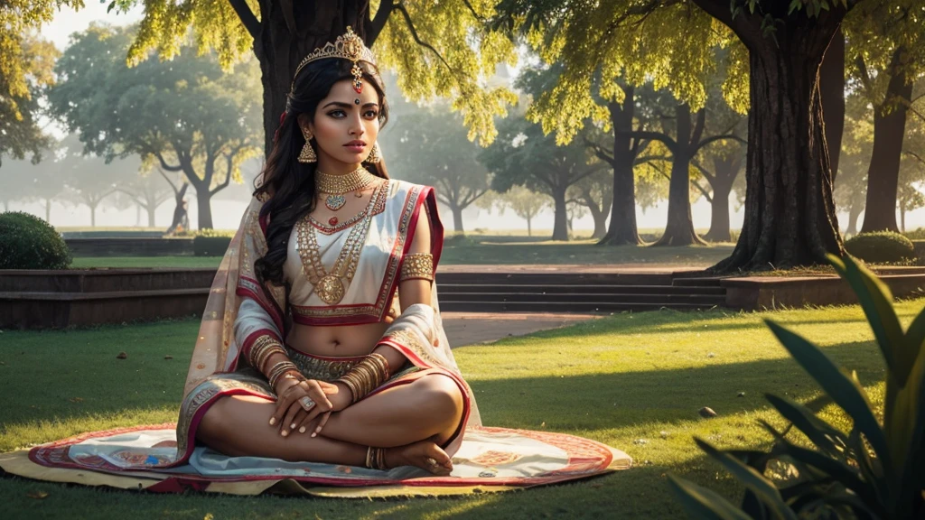 Indian queen in park