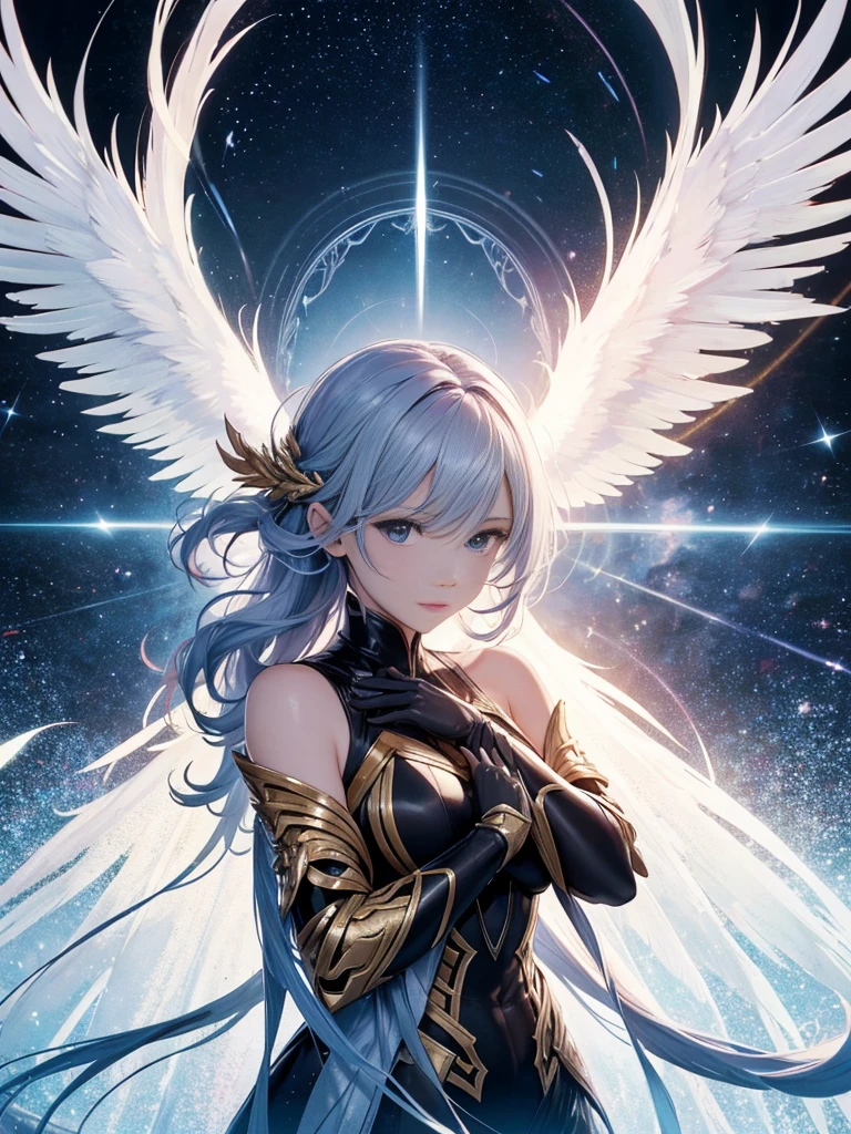 Archangel Michael、The Four Archangelasutepiece,Best Quality,Ultra-detail,hight resolution,hight resolution,4K,Portrait in 4K,8k,8k Portrait,Unity 8k Wallpaper,extremely details CG,Realistic,Raw photo,real person,a portrait photo of,Photorealistic,Shiny skin,Detailed skin,Fighting figure、Fighting figure、fight the light、fight with love,Fighting figure、Fighting figure、fight the light、fight with love