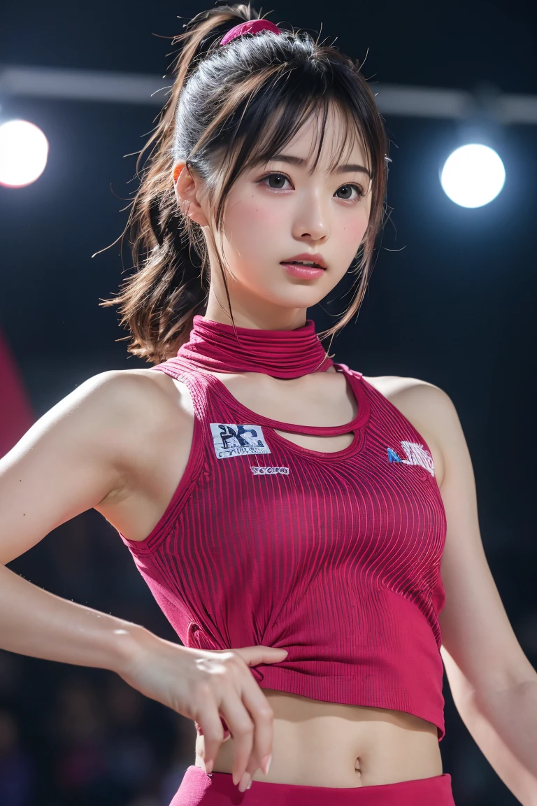 (8k, RAW Photos,Highest quality, High resolution:1.1), (超Realisticな:1.4),(Realistic, Realistic:1.3),The Beauty of Japan、Rhythmic gymnastics club、Rhythmic Gymnastics Uniform、((Upper Body:1.3))