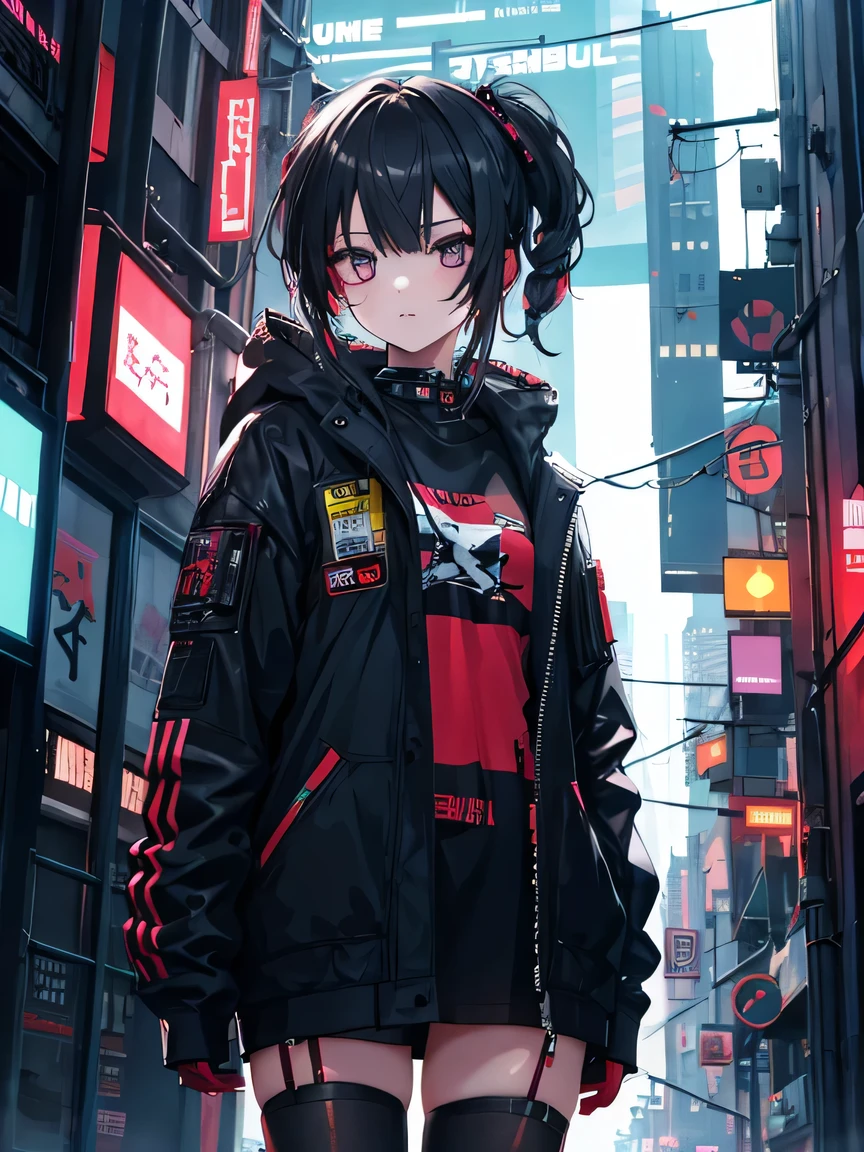  One girl,cyberpunk girl, cyborg