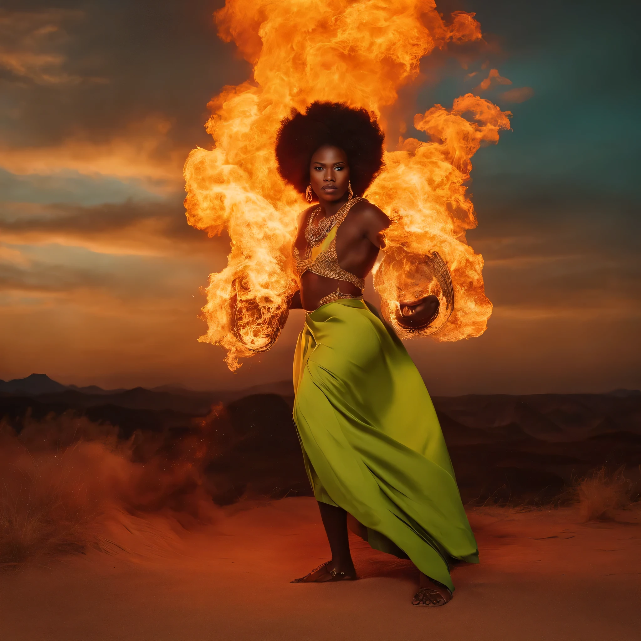 Wicked Spell returns to the enemies of African man Franck. Fire