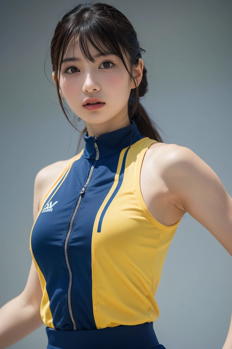 (8k, RAW Photos,Highest quality, High resolution:1.1), (超Realisticな:1.4),(Realistic, Realistic:1.3),The Beauty of Japan、Rhythmic gymnastics club、Rhythmic Gymnastics Uniform、((Upper Body:1.3))