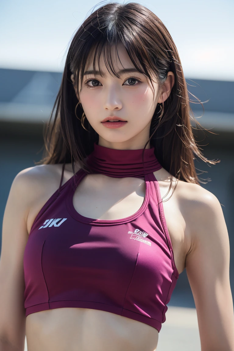 (8k, RAW Photos,Highest quality, High resolution:1.1), (超Realisticな:1.4),(Realistic, Realistic:1.3),The Beauty of Japan、Rhythmic gymnastics club、Rhythmic Gymnastics Uniform、((Upper Body:1.3))