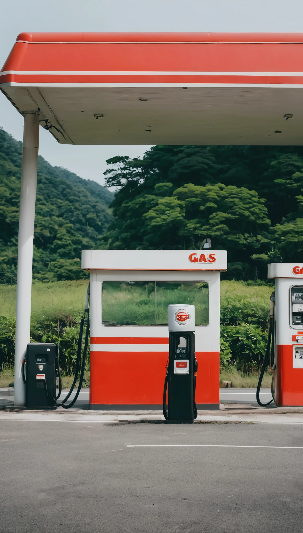 gas station、Nobody is here、
