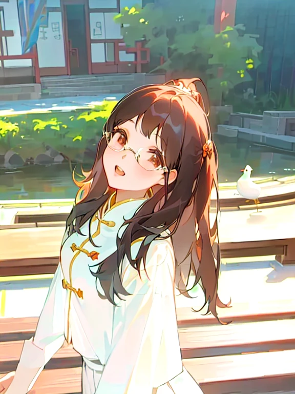 Chinese girl in white shirt, Nam Jae-yeon, Chiho, Cui Xianhua, xintong chen, Park Jimin, Junko Enoshima, Ulzan, wenfei ye, Chengyou Liu, Beautiful young energetic girl,, A young Asian woman, Beautiful Korean woman, aoshima Chiho,wear glasses