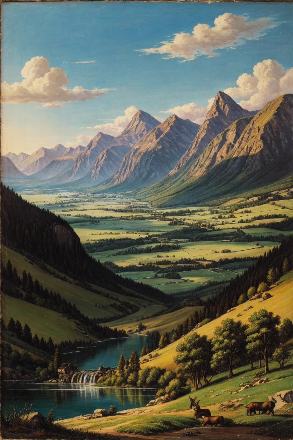 Landscape with mountains