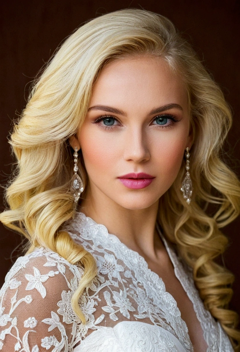 woman beautiful blonde young