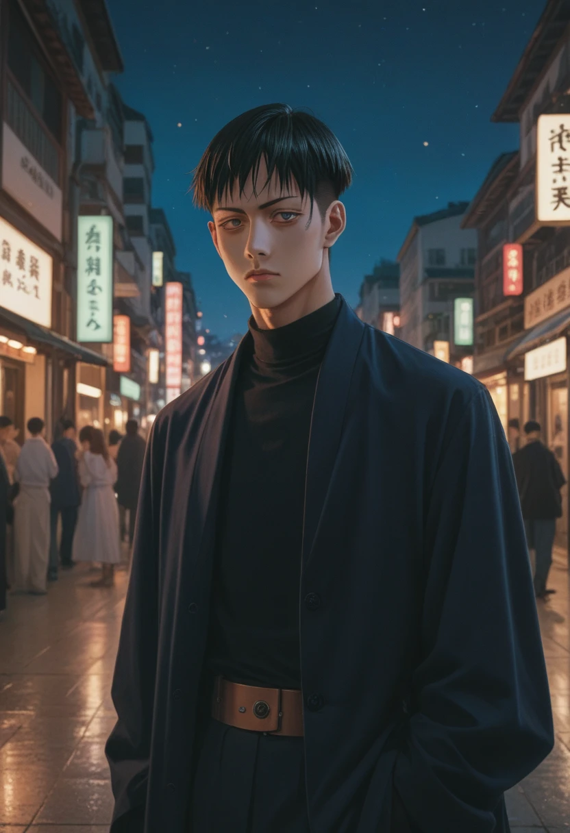 
Yuji Itadori from Jujutsu Kaisen, at Shibuya city , at night.