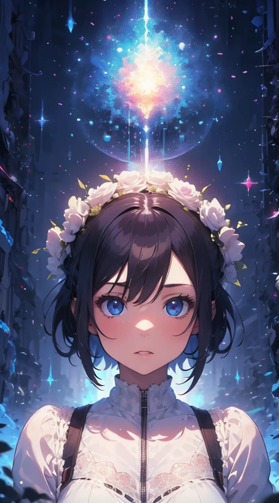 Portrait of a girl painted in a surreal style, high quality, detailed, depth, 3D Effects, Suitable for 16k wallpapers, Diverse and realistic material textures, Like official art