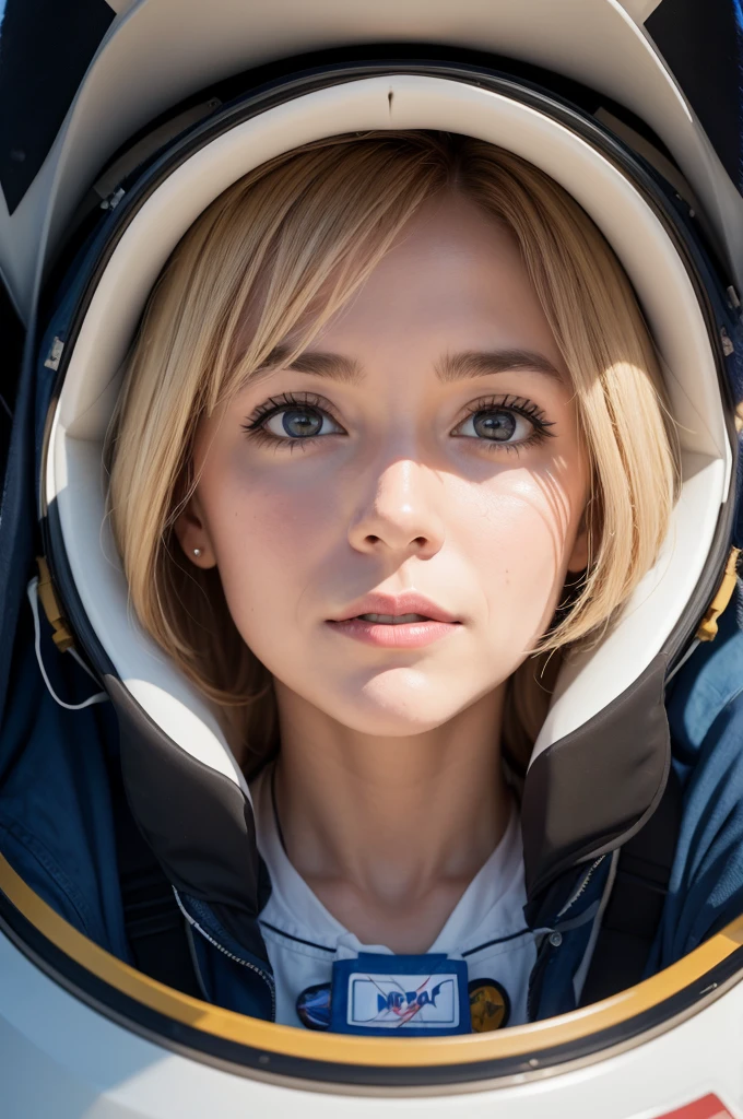 My face inside the NASA rocket